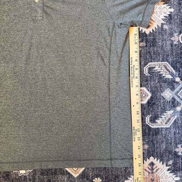 UNTUCKit Men's Gray Performance Polo Shirt Size Medium - Picture 9 of 10